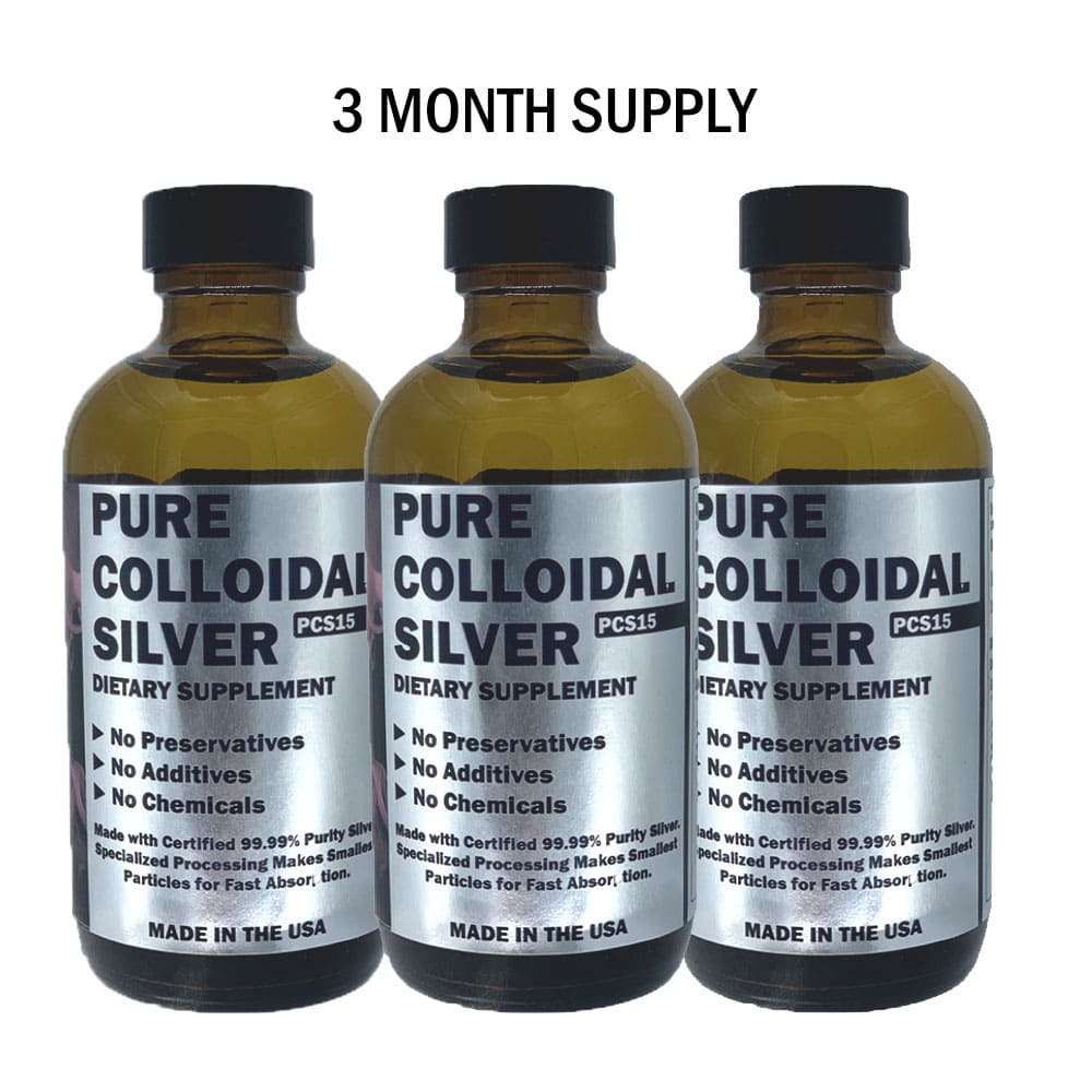 Pure Colloidal Silver Water, PCS15, Made in USA